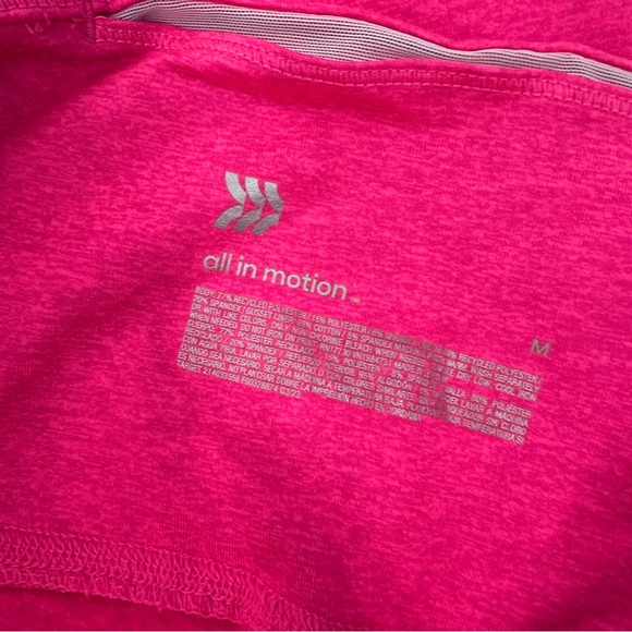 All in Motion Neon Pink Workouts Leggings Size Medium - Picture 3 of 4